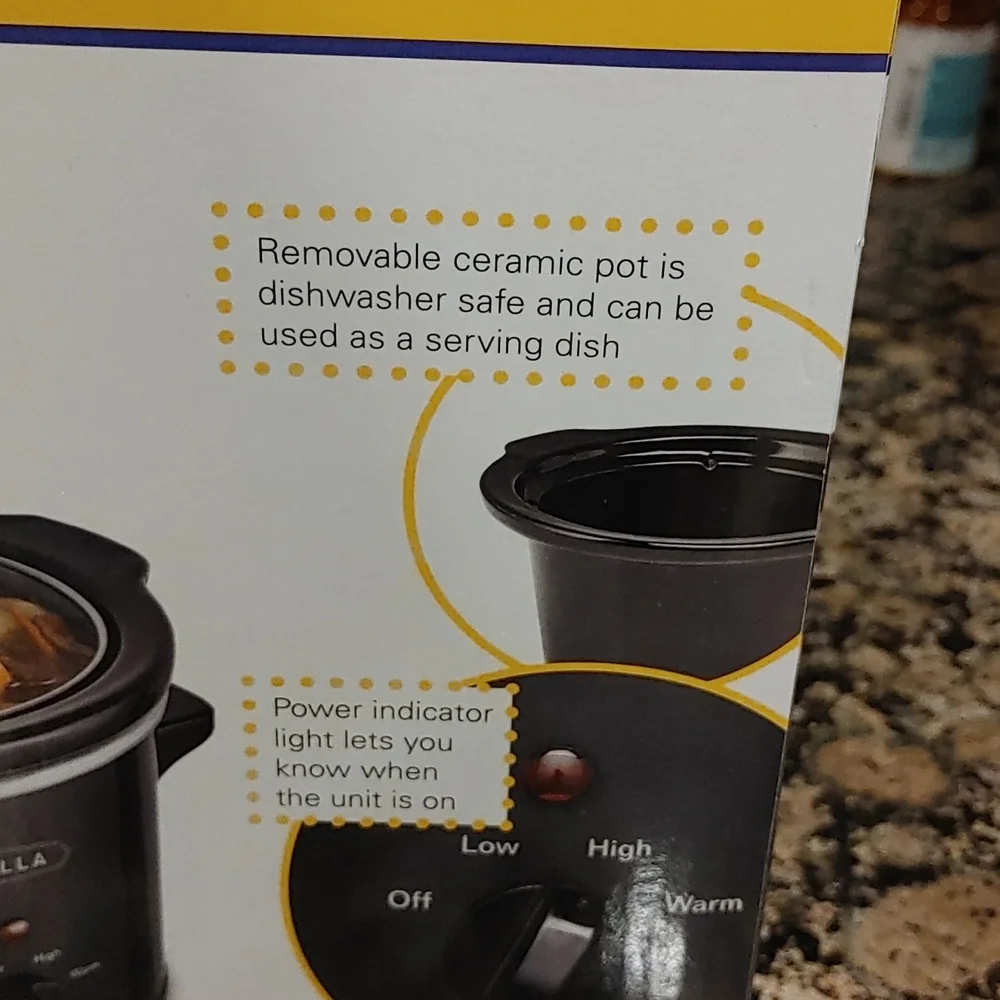 Bella slow cooker, Cheese Warmer 1.5 Quart, New